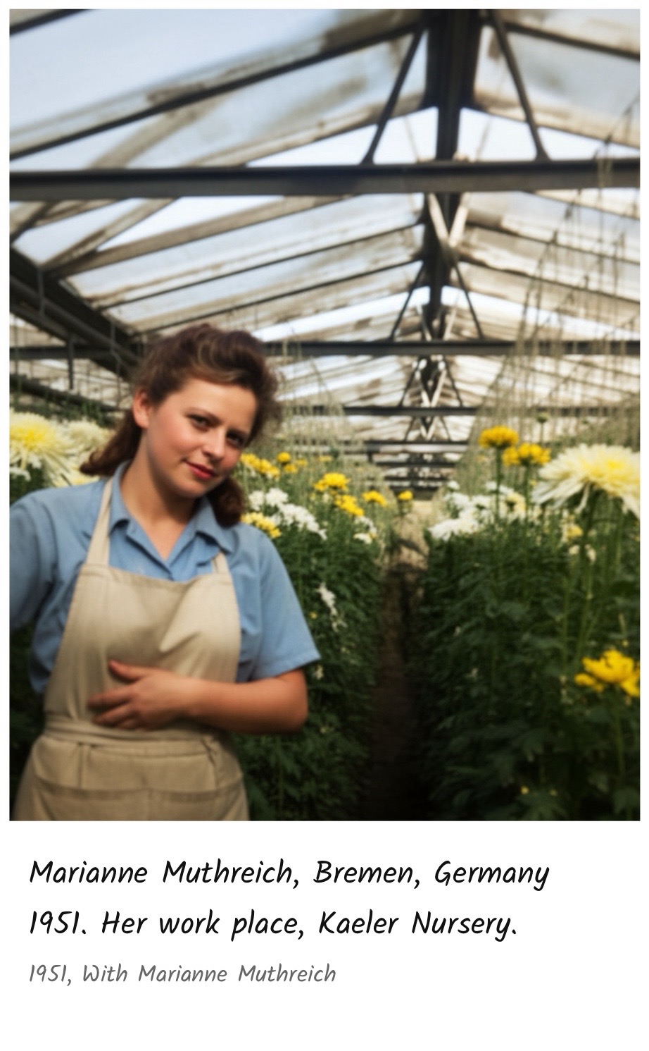 Marianne Muthreich, Kaeler Nursery, Bremen 1951